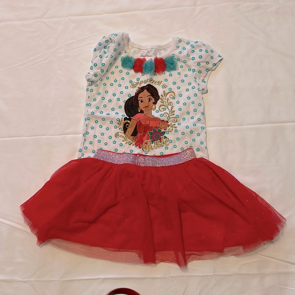 Elena Red skort set